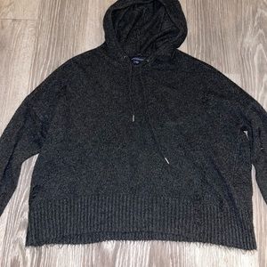 Cozy Pullover Hoodie Dark Gray 
